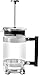 French Coffee Press (Chrome) - 34 oz Espresso and Tea Maker with Triple Filters, Stainless Steel Plunger and Heat Resistant Glass