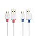 Cable Matters 2-Pack Long USB to Micro USB Cable (Micro USB Charging Cable) in White 10 ft