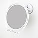 No Fog Shower Mirror with Rotating, Locking Suction | Adjustable Arm for Easy Positioning | Best Personal Mirror for Shaving You Will Ever Buy! Ideal Travel Mirror