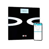 Digital Body Fat Scale - Best Smart Wireless - Weight - Bathroom - Body Composition Analyzer with iOS and Android App for Body Weight - Fat - Water - Bmi - Muscle Mass - 396lbs