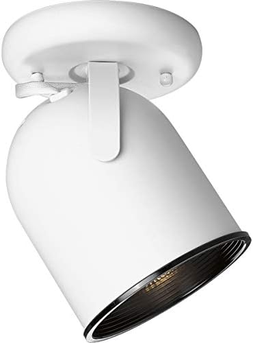 Progress Lighting P614430 1Light Round Back Ceiling Mount Directional White