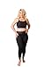 Extra Firm Footless Graduated Compression Microfiber Leggings Opaque Pants (20-30 mmHg) with Control Top (Large)
