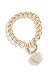 GUESS Factory Women's Gold-Tone Rhinestone Heart Bracelet