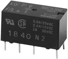 OMRON ELECTRONIC COMPONENTS G5V-2-DC24 SIGNAL RELAY, DPDT, 24VDC, 2A, THD (5 pieces)