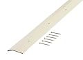 M-D Building Products 74336 Fluted 1-3/8-Inch by 72-Inch Carpet Trim, Almond