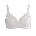 Yulee Women's Full Coverage Underwire Embroidery Lace Non Padded Push Up Bra