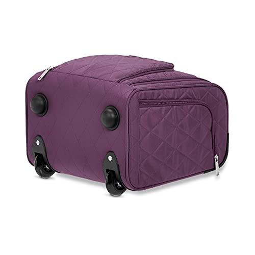 Amazon Basics Underseat CarryOn Rolling Travel Luggage Bag, 14 Inches