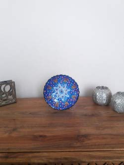 Ayennur Turkish Decorative Plate Handmade Ceramic Ornament for Home&Office Wall Decor