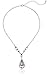 1928 Jewelry Silver-Tone and Light Purple Filigree Accented Teardrop Pendant Necklace, 16