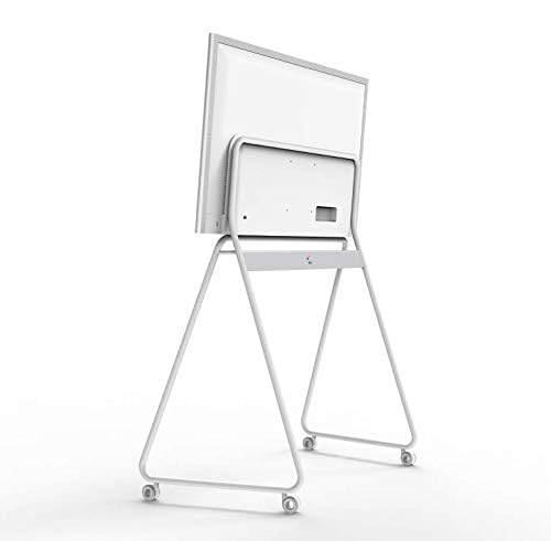 Vibe 55'' Interactive Whiteboard Portable Stand, Four Lockable Wheels, Sleek Design for The Modern Office or Classroom (White)