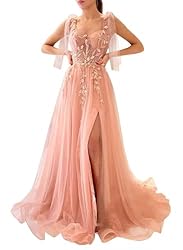 Dymaisei Sweetheart Lace Prom Dresses Spaghetti