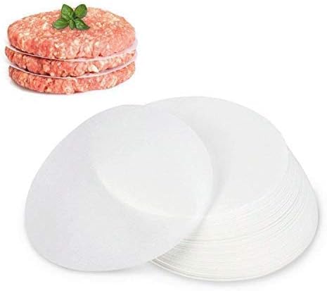 GWHOLE 500 x Non-Stick Hamburger Burger Press Paper for Minced Steak Press - 4.5" Diameter