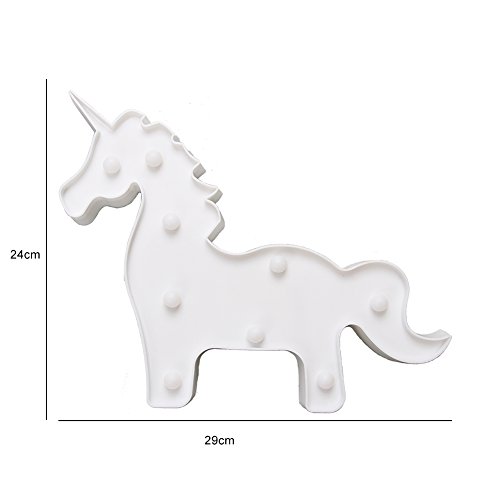 image for Jozocy Unicorn Party Supplies, Fantasy Themed Décor Marquee Light Des