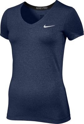 Nike Womens Pro Short Sleeve V Neck Shirt Navy Desertcart Seychelles