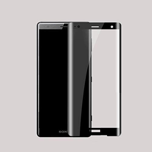 HAIJUN Phone Screen Film MOFI for Sony Xperia XZ2 0.3mm 9H Surface Hardness 3D Curved Edge Tempered Glass Screen Protector(Black) Anti-Scratch Tempered Glass (Color : Black)