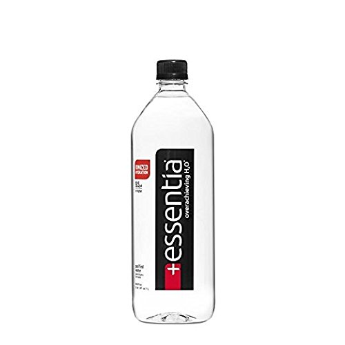 Essentia Ionized Alkaline 9.5 pH Bottled Water, 1 Liter (24 Pack)