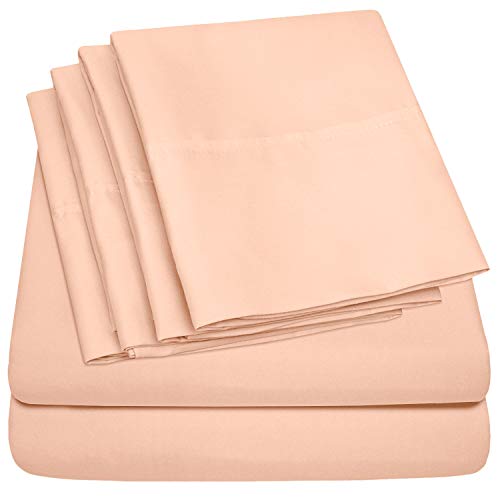 Sweet Home Collection 6 Piece Bed Sheets 1500 Thread Count Fine Double Brushed…
