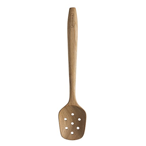 Typhoon Modern Kitchen Slotted Spoon, Durable Acacia Wood Utensil, Won't Scratch Non-stick Cookware, Classic Design Goes from Cooking to Serving
