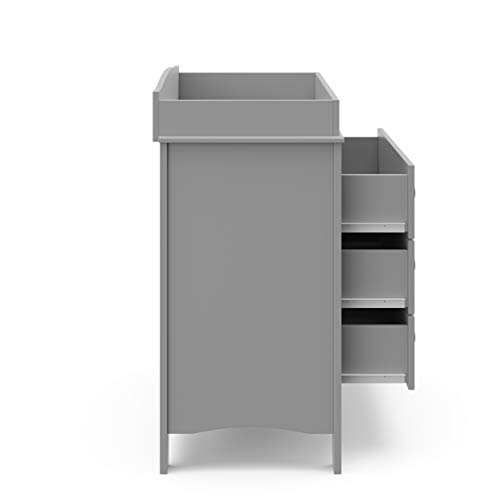 Graco Noah 3 Drawer Chest with Changing Topper (Pebble Gray