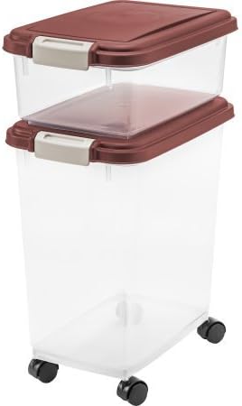 3-Piece Airtight Pet Food Container Combo green