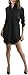 ToBeInStyle Women's Hi-Low Button Down Collar Shirt Dress - Black - Small