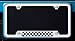 MINI Cooper Polished Checkerboard License Plate Frame