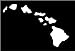 Hawaiian Island Chain Vinyl Sticker - White