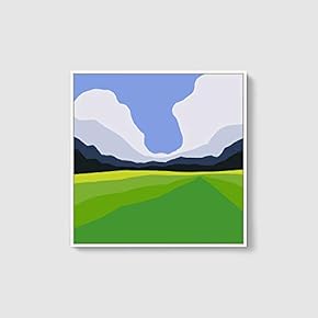 Framed Canvas Wall Art Natural Scenery Canvas Prints Home Artwork Decoration for Living Room,Bedroom - 16x16 inches