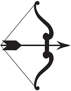 Amazon Com Bow Arrow Archery Vinyl Decal Sticker 5 75 X 7 25 Black Automotive