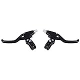 Brake Clutch Levers, Aluminium Mountain Bike Bicycle Cycling Brake Level Handles Lever Set(1 Pair)