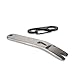 Swatom Stainless Mini Pry Bar EDC Crowbar Multifunctional Pocket Tool Keychain Accessories(with Carabiner)