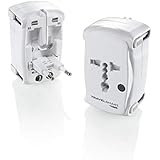 Travel Smart by Conair All-In-One Adapter Plug with Surge Protection; US Europe UK Italy Spain China