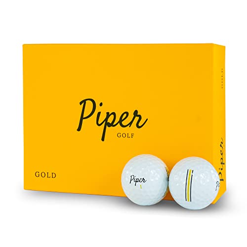 Piper Golf Premium Golf Balls for Maximum Distance and Soft Feel
