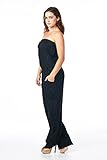 High Style Women's Strapless Full length 100% Linen Jumpsuit