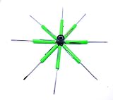 ZAC 8pc Pocket Pry bar/Screwdrivers with Magnetic Tips Compared to The Ones Off The Mac,Matco and Snap on Tool Trucks (NEON Green)