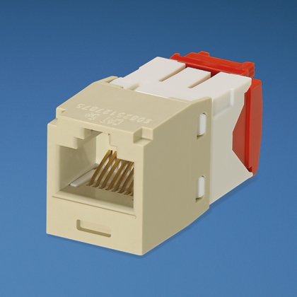 Panduit CJ5E88TGEI Category-5E 8-Wire TG-Style Jack Module, Electric Ivory