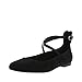 Christian Siriano for Payless Black Suede Women's Annalise Dress Flat 8.5 Regular