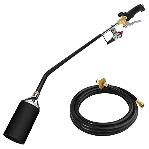 Propane Torch Weed Burner, High Output 500,000 BTU Blow Torch for Weeds, Heavy Duty Flamethrower