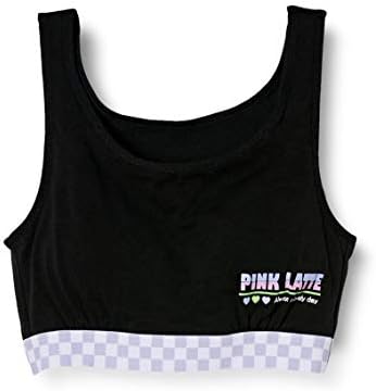 ピンクラテ スポーツブラ ピンクラテ Pink Latte ロゴプリントハーフトップ ガールズ Otcon Com Br