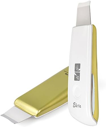 Arsty Facial Ultrasonic Skin Scrubber Spatula Facial Extractor & Exfoliation Blackhead Removal (GOLD)