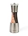 Brushed Stainless Steel 2 in 1 Salt and Pepper Shakers with Adjustable Coarseness - Premium Quality & Elegant Manual Design Mill - Perfect Grinder Set to Grind Spices Himalayan Salt and Peppercorn