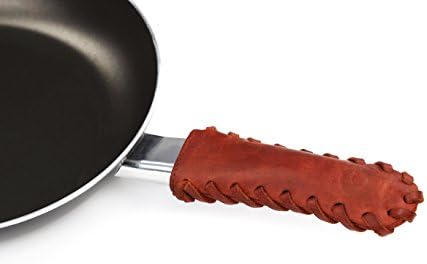 Genuine Leather Spiral Stitch Hot Handle Holder Casemil (Rustic)