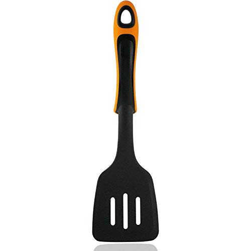 Letschef Nylon Slotted Spatula, 13Inch NonStick Flexible Turner, Kitchen Cooking Utensil with