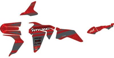 Attack Graphics Complete ADV Graphics Kit Red/Grey - Fits: Honda Africa Twin CRF1000L 2016-2017