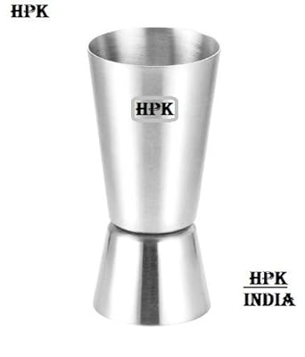 HPK BAR Accessories-Hpk-India Stainless Steel Double Side Peg Measure & Cocktail Shaker Drink Measuring HPK BAR Tool 30/60Ml