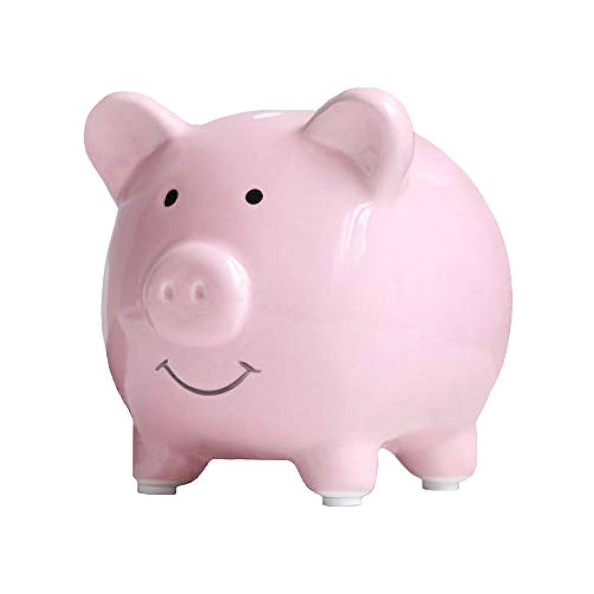 Small Piggy Bank Pink Removable Rubber Stopper Holds Great For Girls