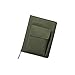 LIHIT LAB. Refillable Notebook with Cover, 7.2 x 9.6 x 1.5 inches, Olive (N-1647-22)