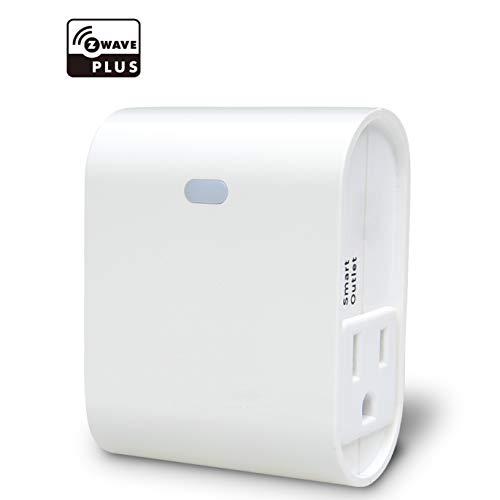 ZWave Plus Smart On/Off Light and Appliance Plug, Dual Outlet Plugin
