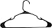 Zoyer Plastic Hangers - 20 Pack, Black - Space Saving Shirt & Suit Hangers