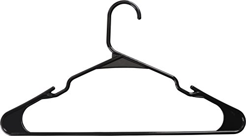 image for Zoyer Standard Plastic Hangers (20 Pack) - Durable And Strong - Light 
